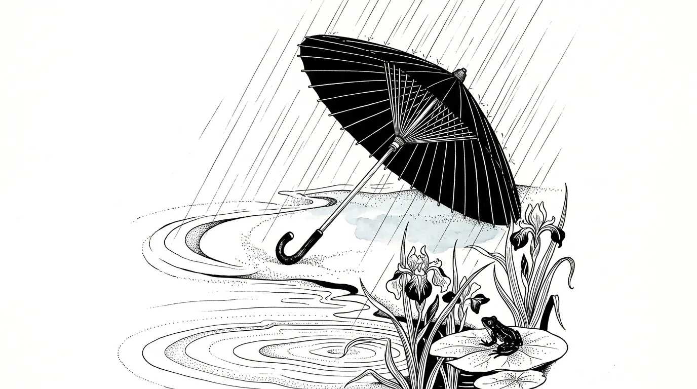 雨の挿絵