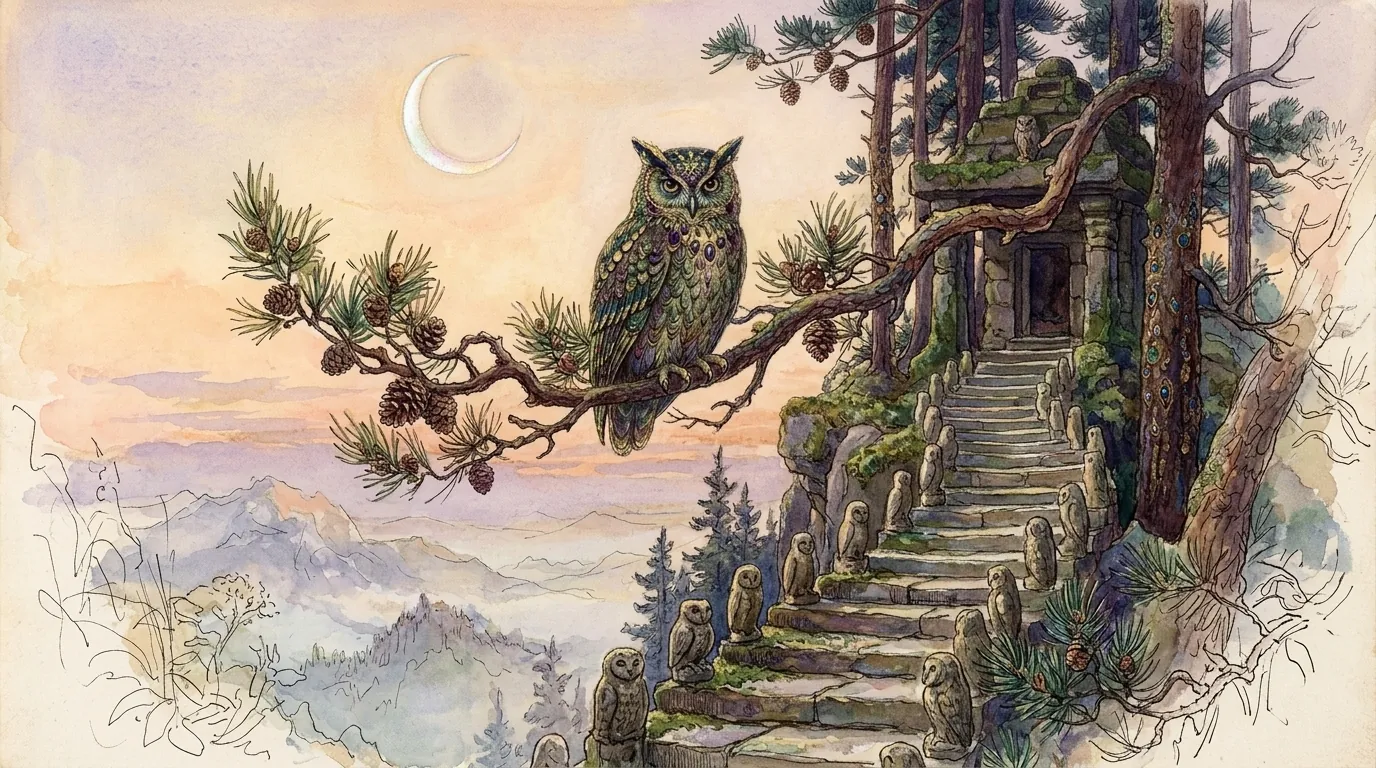 フクロウの挿絵