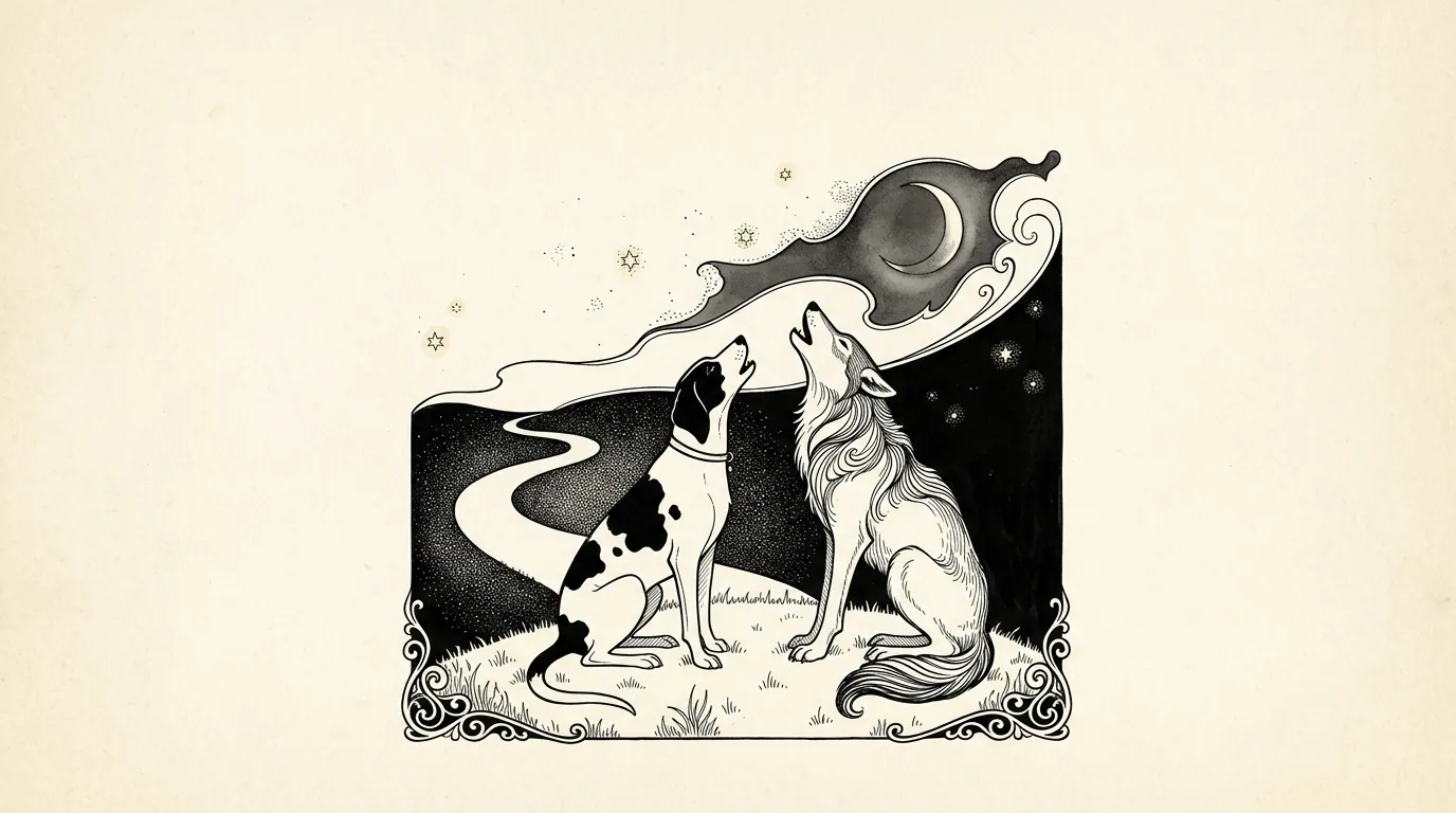 犬の挿絵
