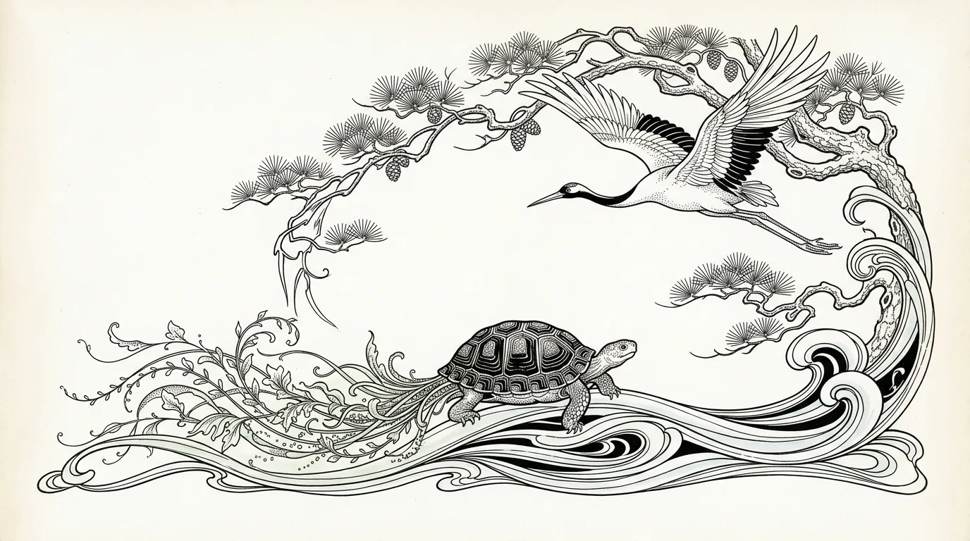 亀の挿絵