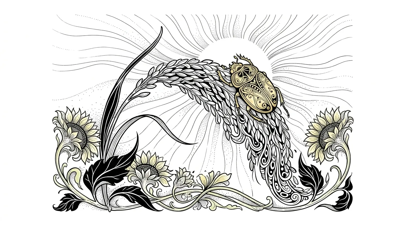 金色の挿絵